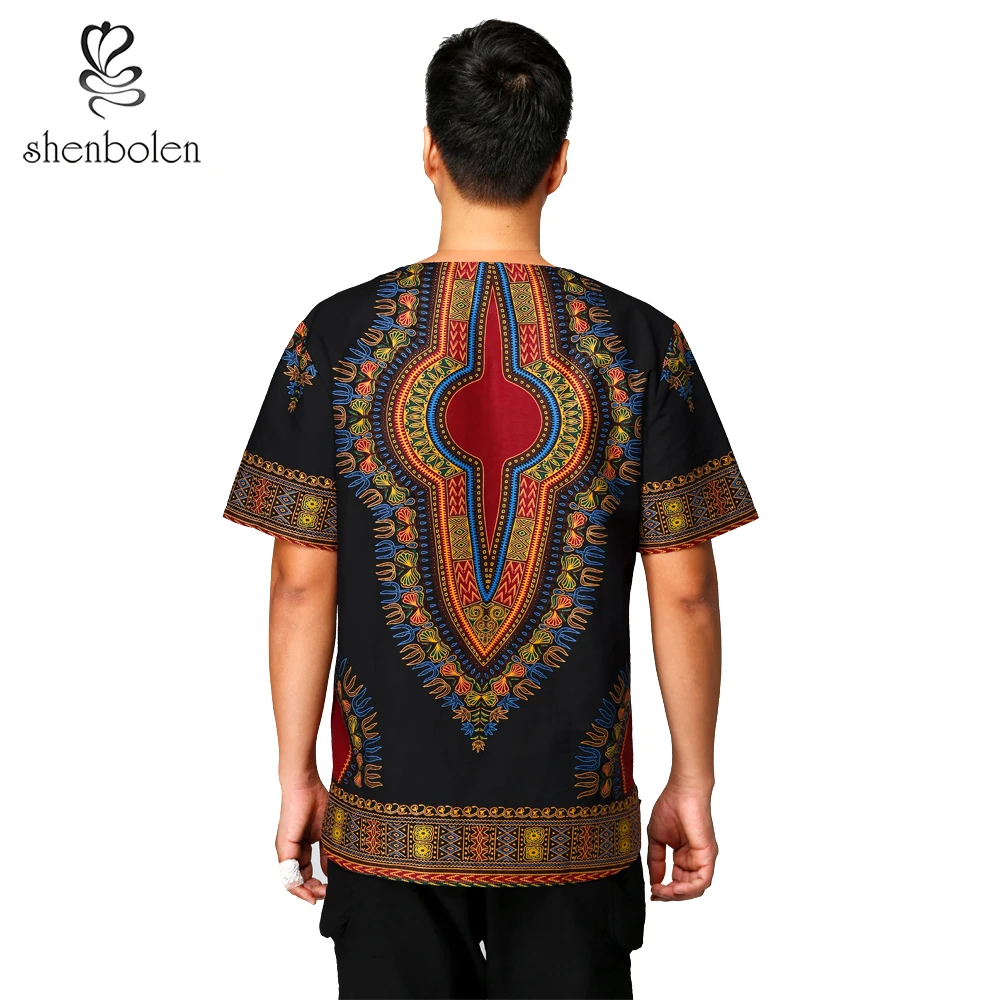 African clothing 2018 made in China men  african printed t-shirt