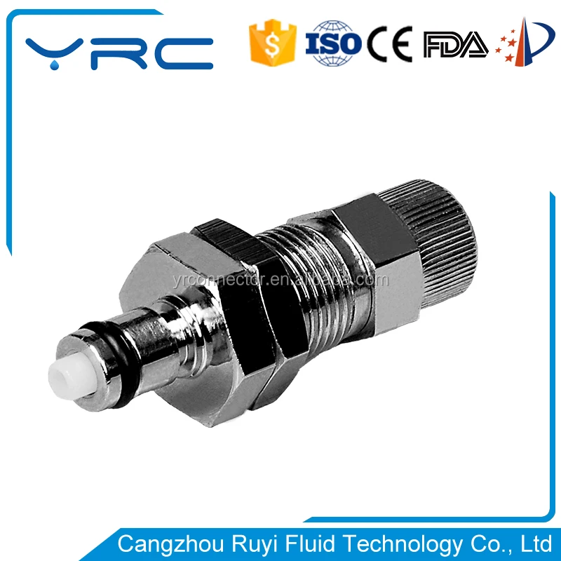 High quality micro brass quick without shuf off tube connector