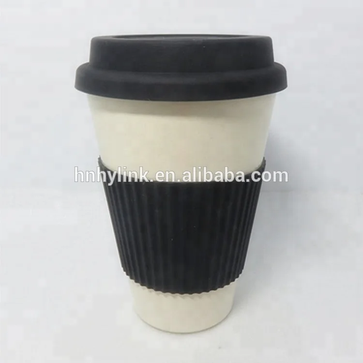 350ML/400ML/450ML  Cheap Promotion  ECO Friendly  Unbreakable Customized  Printing Colorful Bamboo Coffee Mug (Item M-10400)