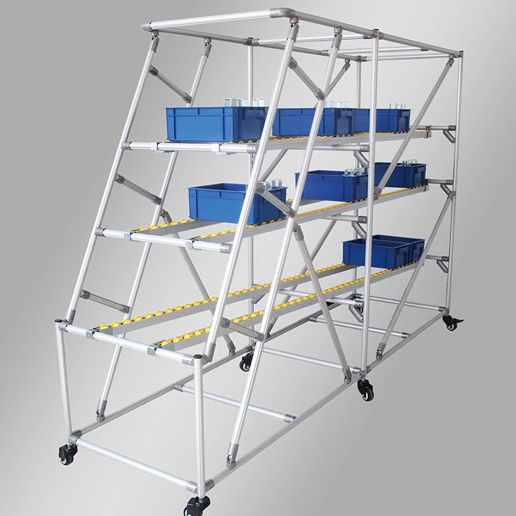 Light weight aluminum warehouse pipe rack storage pipe racking systems