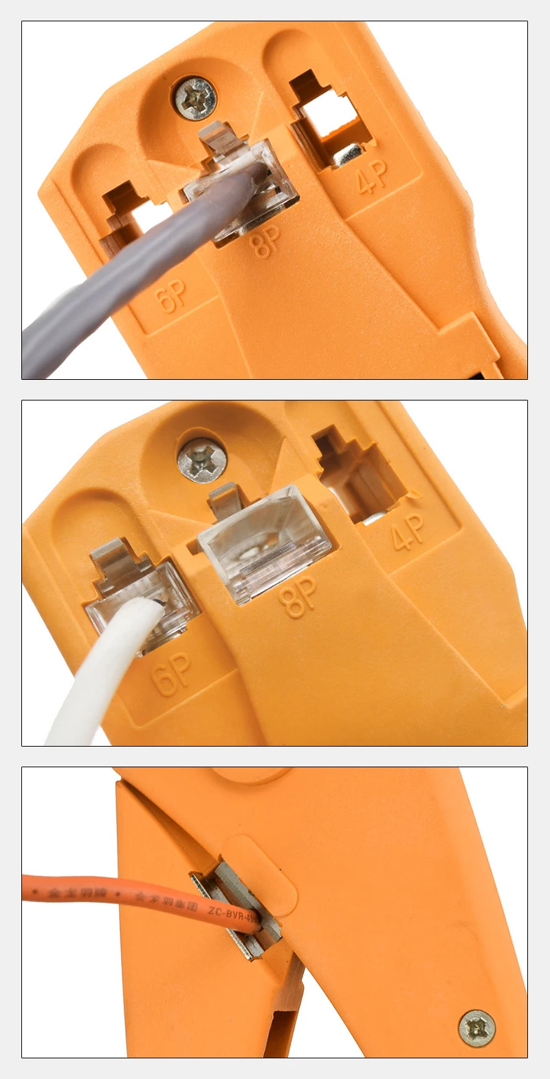RJ9/11/45 Crimping Tool Repair Modular Connector Modular Plug Stripping Stripper Network Crimping Wire Cutter Cable Crimper