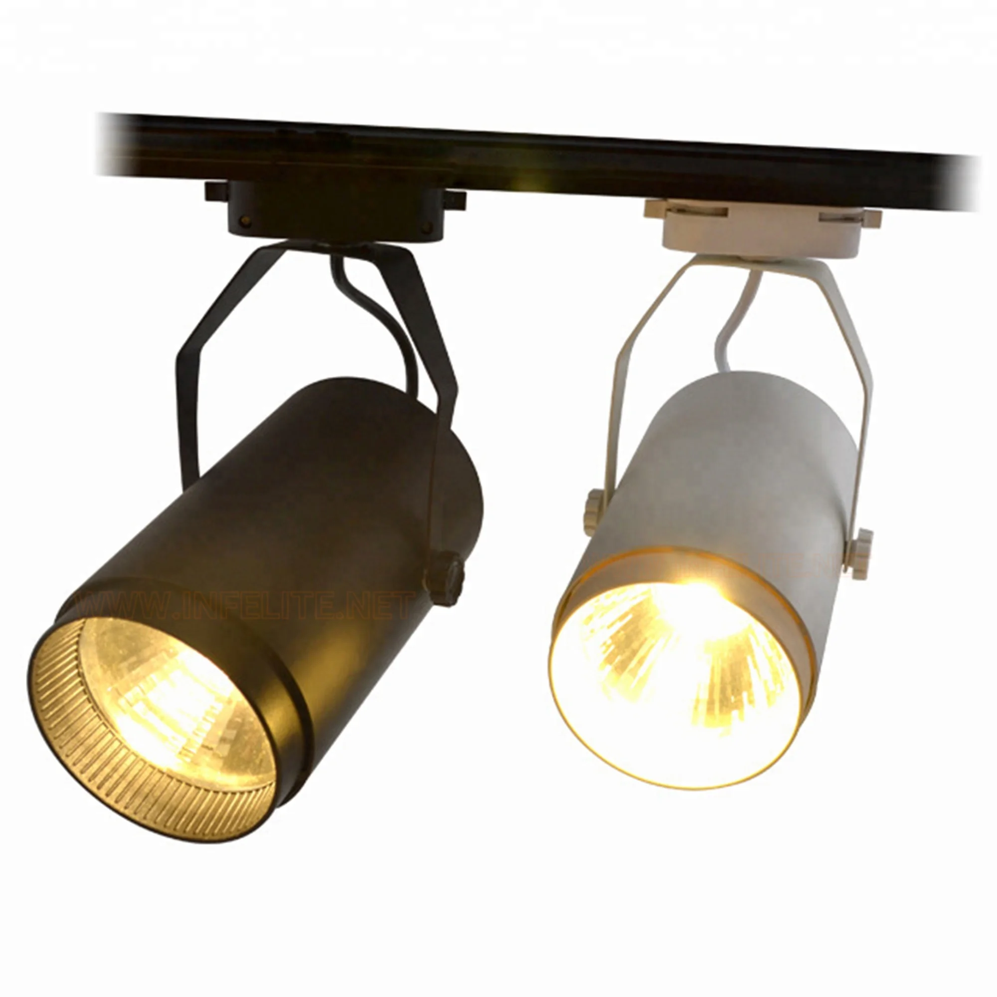 IN-TL101 LED Tracking Slider Rail Store Exhibition Spotlight 2-Wires 3-Wires 4-Wires 10W 12W 15W 18W 20W 30W COB LED Track Light