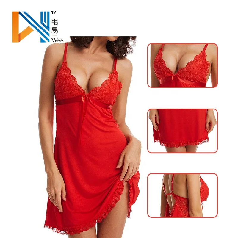 Backless Sling Dress Sexy Costumes Low Cut Chemise Plus Size Erotic Sexy Nightwear Sleepwear For Women