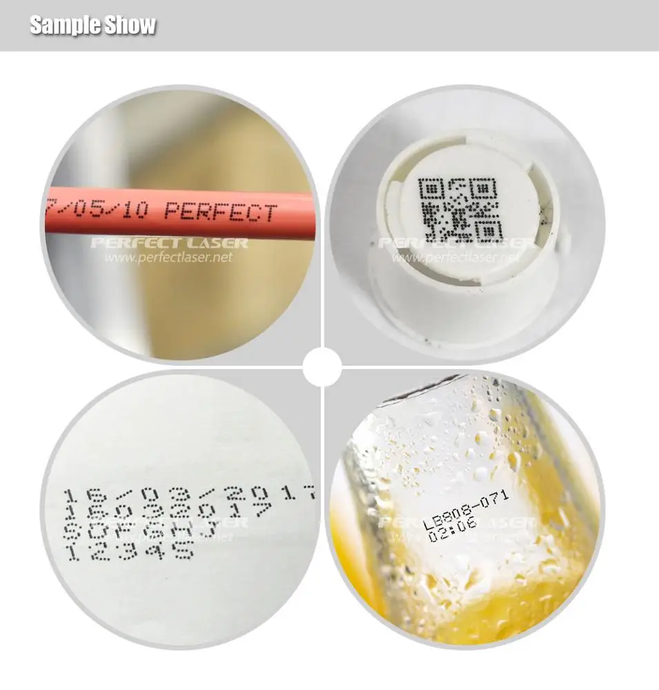 Perfect Laser Automatic Industrial For Labels Nylon ABS PVC Plastic Date On Bag Bottle Package Inkjet Printer Printing Machine