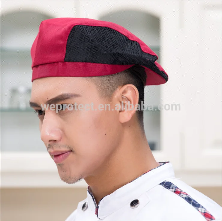 
Promotion wholesale designer Chef clothing cap,kitchen hotel restaurant printed chef hats 