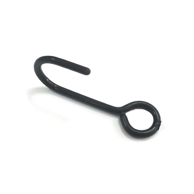 OEM Customized Black Metal Hanging Snap Wire Hook