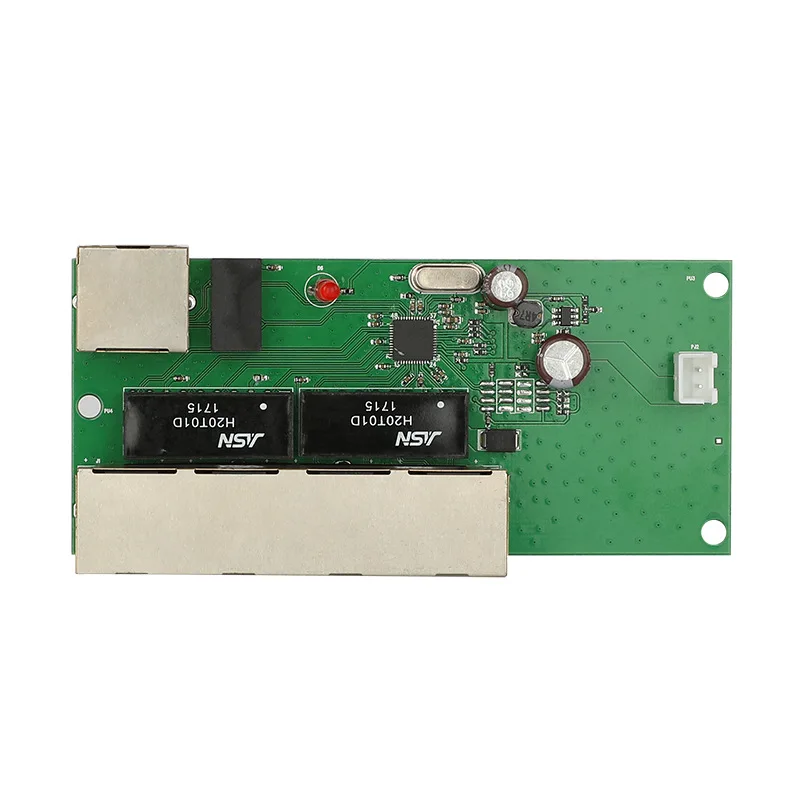 Realtek оригинальный чип 5 rj45 со светодиодным неуправляемым разъемом plug n play 4 + 1 порт мини-переключатель данных сети 12 В Лучшая производительность дизайна