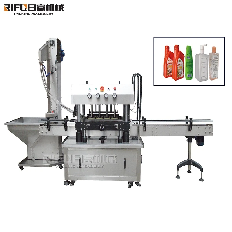 
Automatic linear plastic bottle screw capping sealing machine for plastic jar and spindle capper 