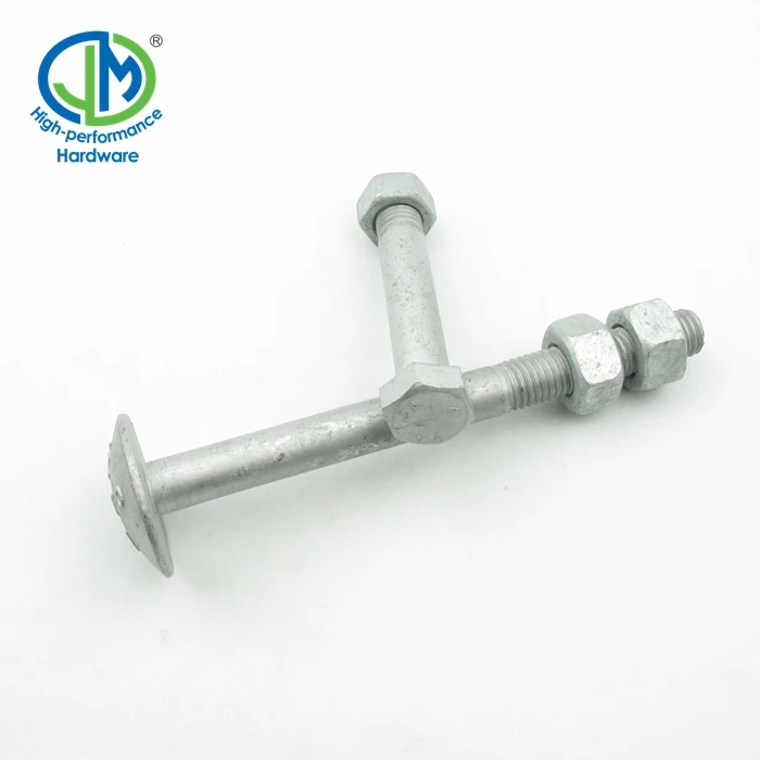 ASTM A394 Type O galvanized steel hex head tower bolts