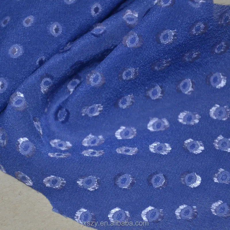 chinese silk fabric dots jacquard silk fabric for dress