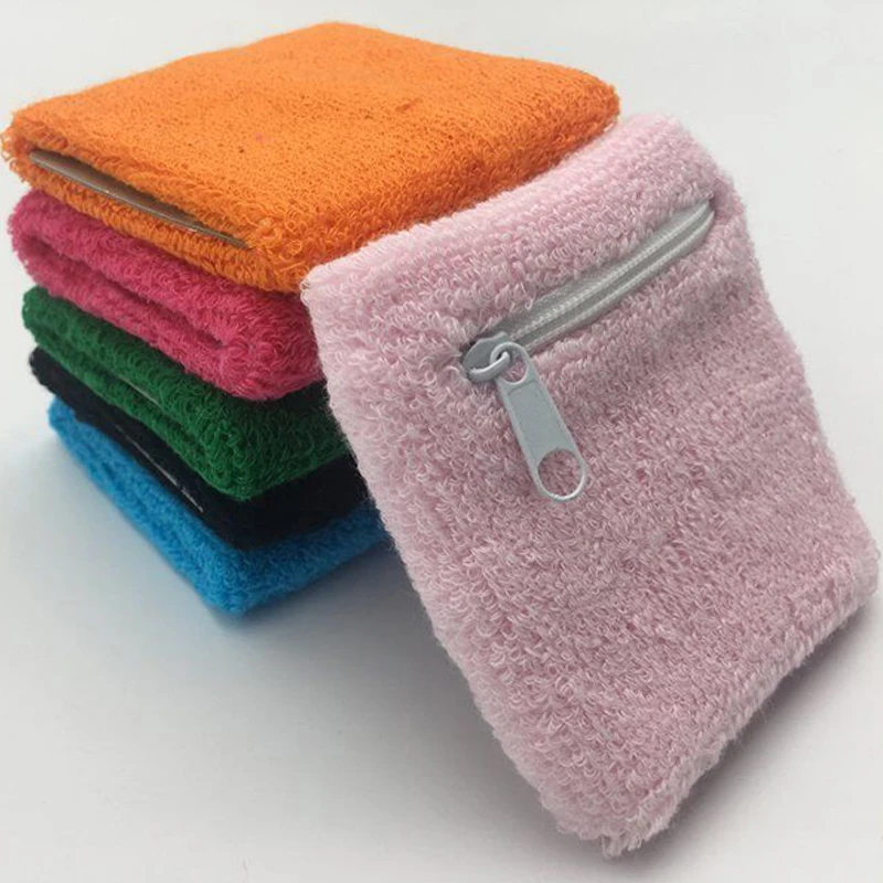 Custom promotional cotton sport wristband wrist sweatband with embroidery logo