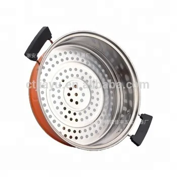 Biryani Cooking Pot With Red Color Electric Food Steamer Pot