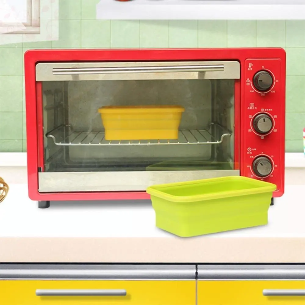 4pcs Silicone Collapsible Mess Tin Portable Boxes Bowl Folding Picnic Food Storage Container Lunchbox