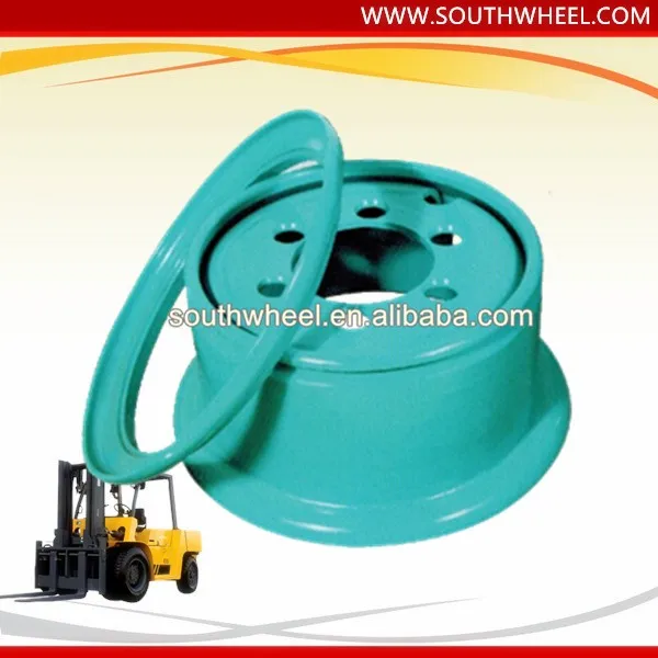 
15 inch steel wheels, 2 piece rims 7.00-15 for forklift tyre 