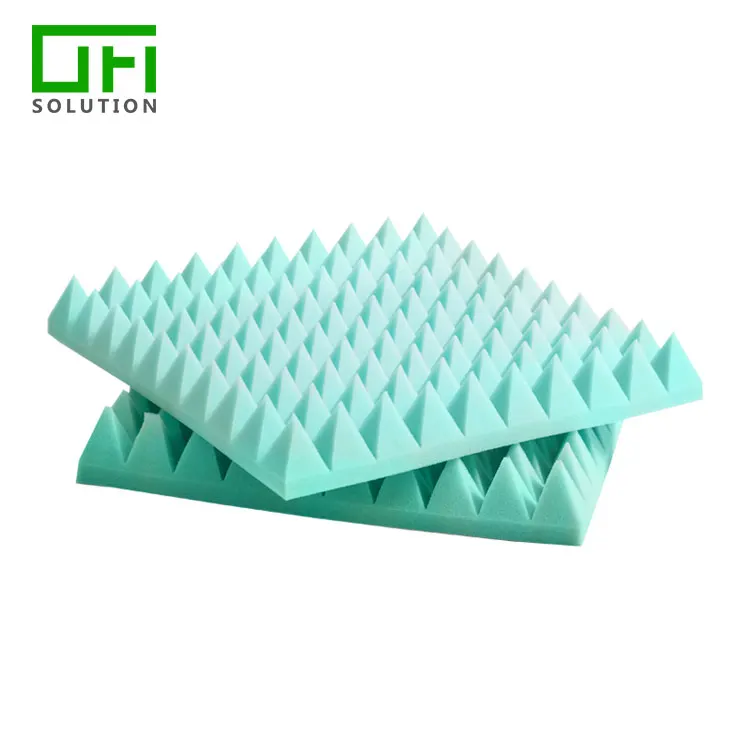 Studio Pyramid Shapes Silicone Surfactant Polyurethane Material Sponge Acoustic Foam Panel
