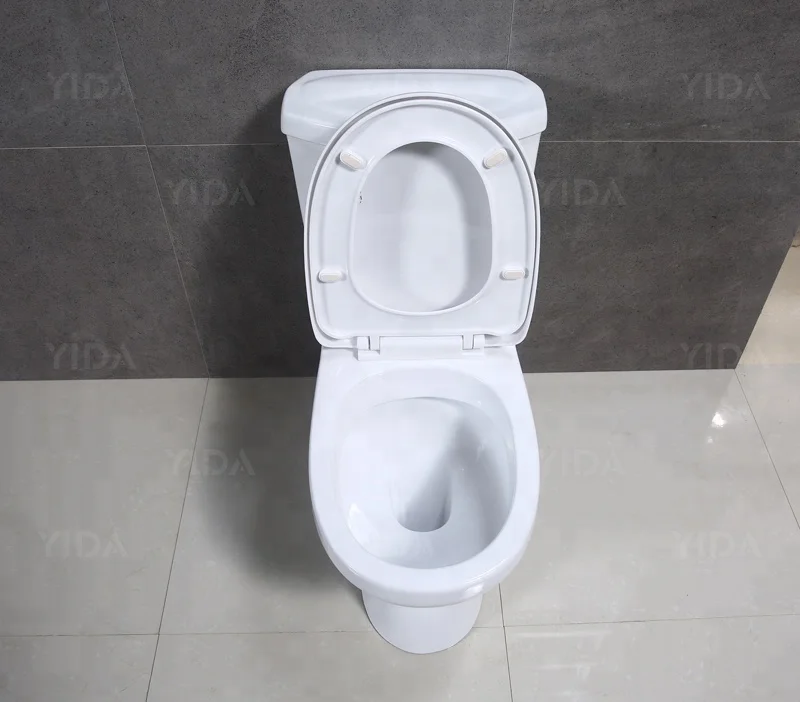 European design big size ceramic sanitary ware two piece wc toilet for washroom bathroom