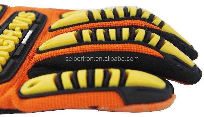
Seibertron HIGH-VIS SDX2 Impact Protection Oil and Gas Safety Gloves,Heavy duty Mining Safety Protect Gloves for Hand Protection 