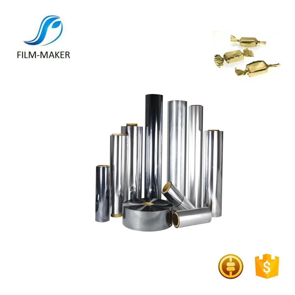 Metallized Twist PVC Wrap Film With Colours