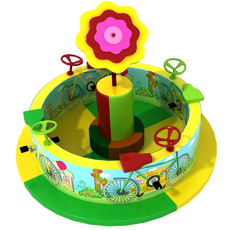 Hot Sale Amusement Park Creative Design Children New Soft Kids Animal Carousel For Indoor Playground Electric Equipment