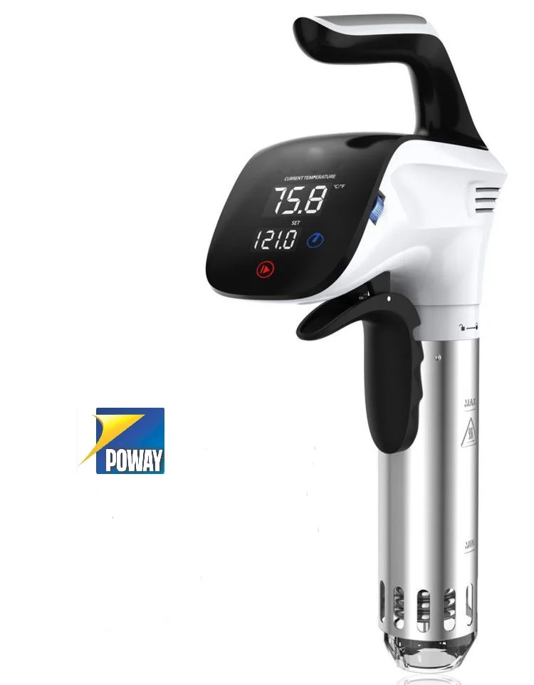 Poway Slow Cooker Portable 850W for Home and Restaurant Accurate Temperature Setting and Digital Timer Sous Vide High Quality