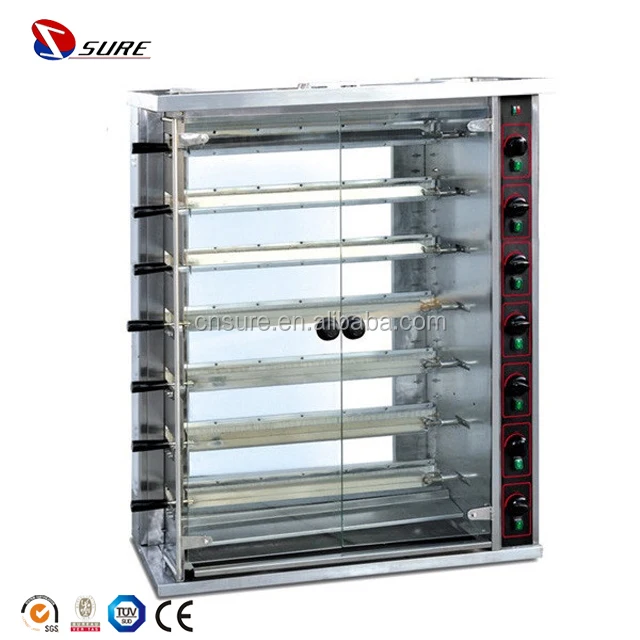  Газовая серия с 3 шпаговыми предохранительными клапанами и термопарой вместимость: 15 штук курицы