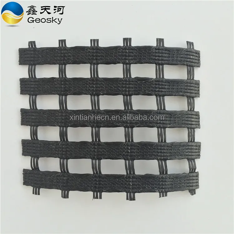 road construction pvc coated polyester geogrid