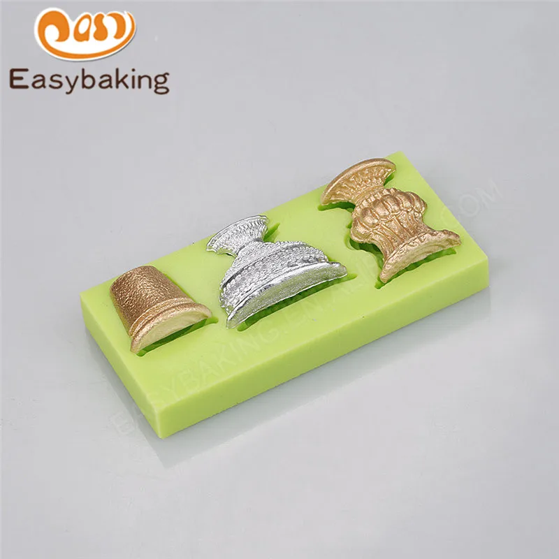 Creative Flowerpot Silicone Mold Vase Shaped Fondant Cake Decoration Tools