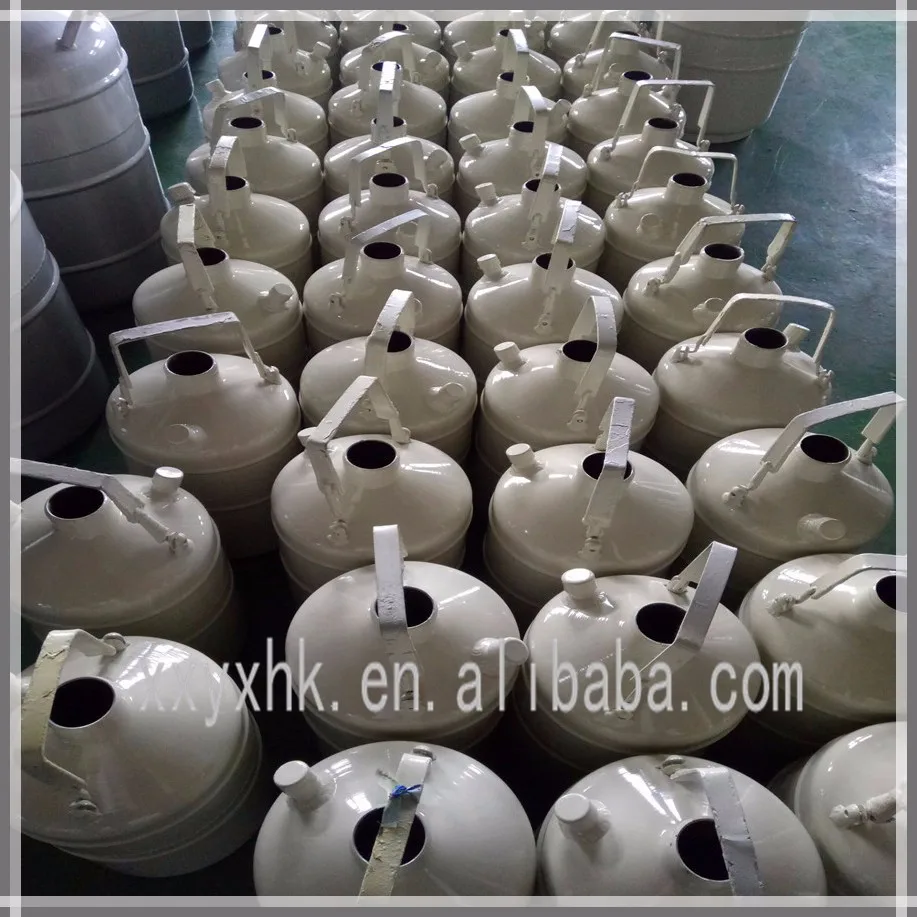Liquid nitrogen semen storage tank container used in poultry farm