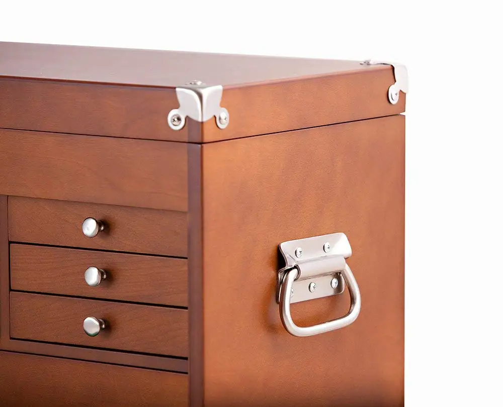 Wooden Multipurpose Garden Tool Storage Box With Drawer