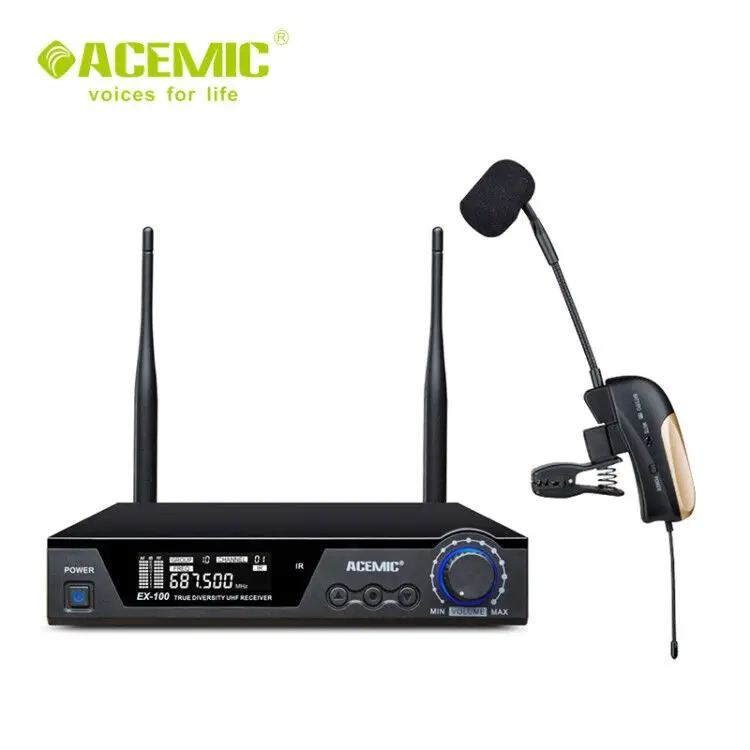 Беспроводной саксофон микрофон EX-100/ST-4 для выступлений на сцене 100 расстояние музыкальный инструмент микрофон