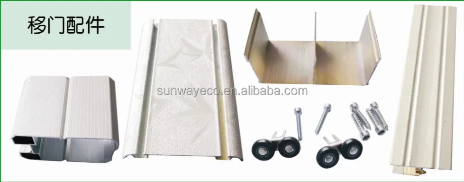 Cheap price wardrobe pvc sliding door for room closet door (TCB-300)