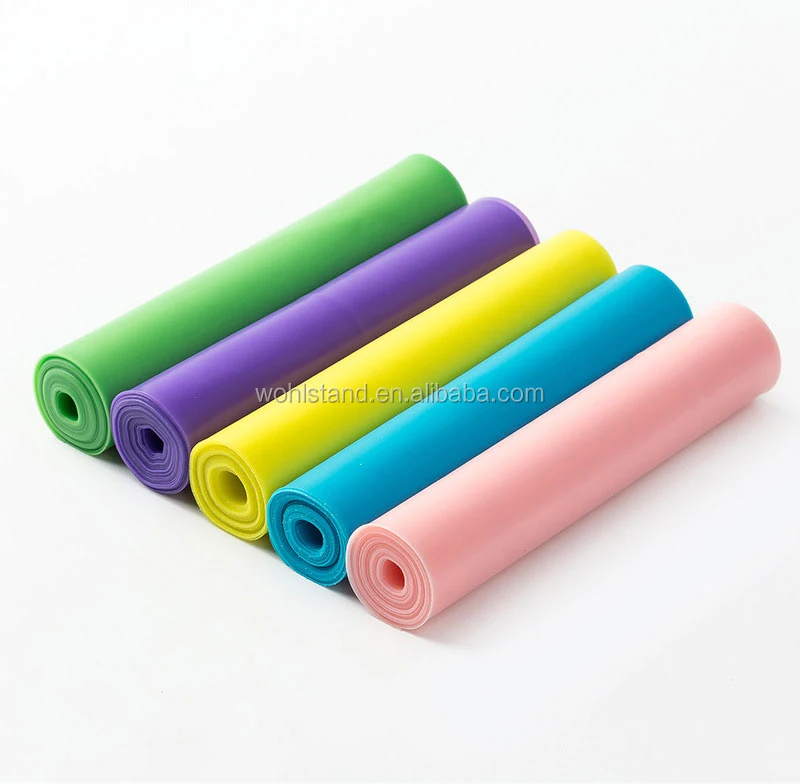 6 PCS Resistance Band Loop Light/Mid/Heavy Exercise Pilates Yoga Tubing Training