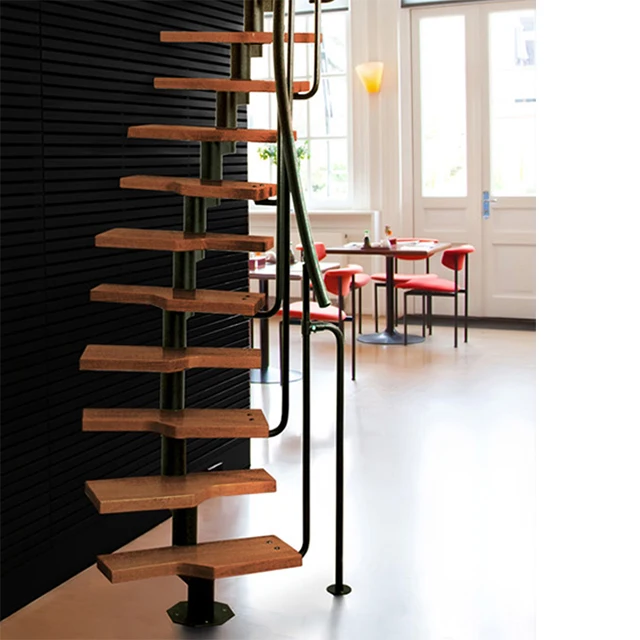 
Steel-wood stair use in loft 