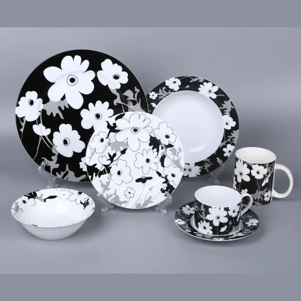 On line sale  royal creative black series super white porcelain tableware