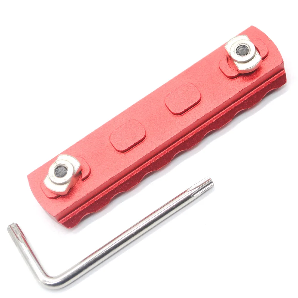 
Red Color Aluminum 7 slots M-lok picatinny Rail Section fits AR15 AR-15M-LOK handguard 