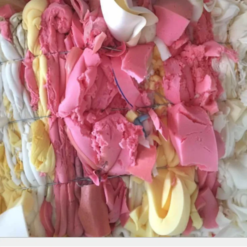 Factory sale pu foam scrap Thailand trim foam in bale