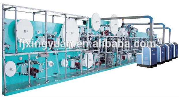 Горячая продажа Автомотический Станок для производства одноразовых женских прокладок,