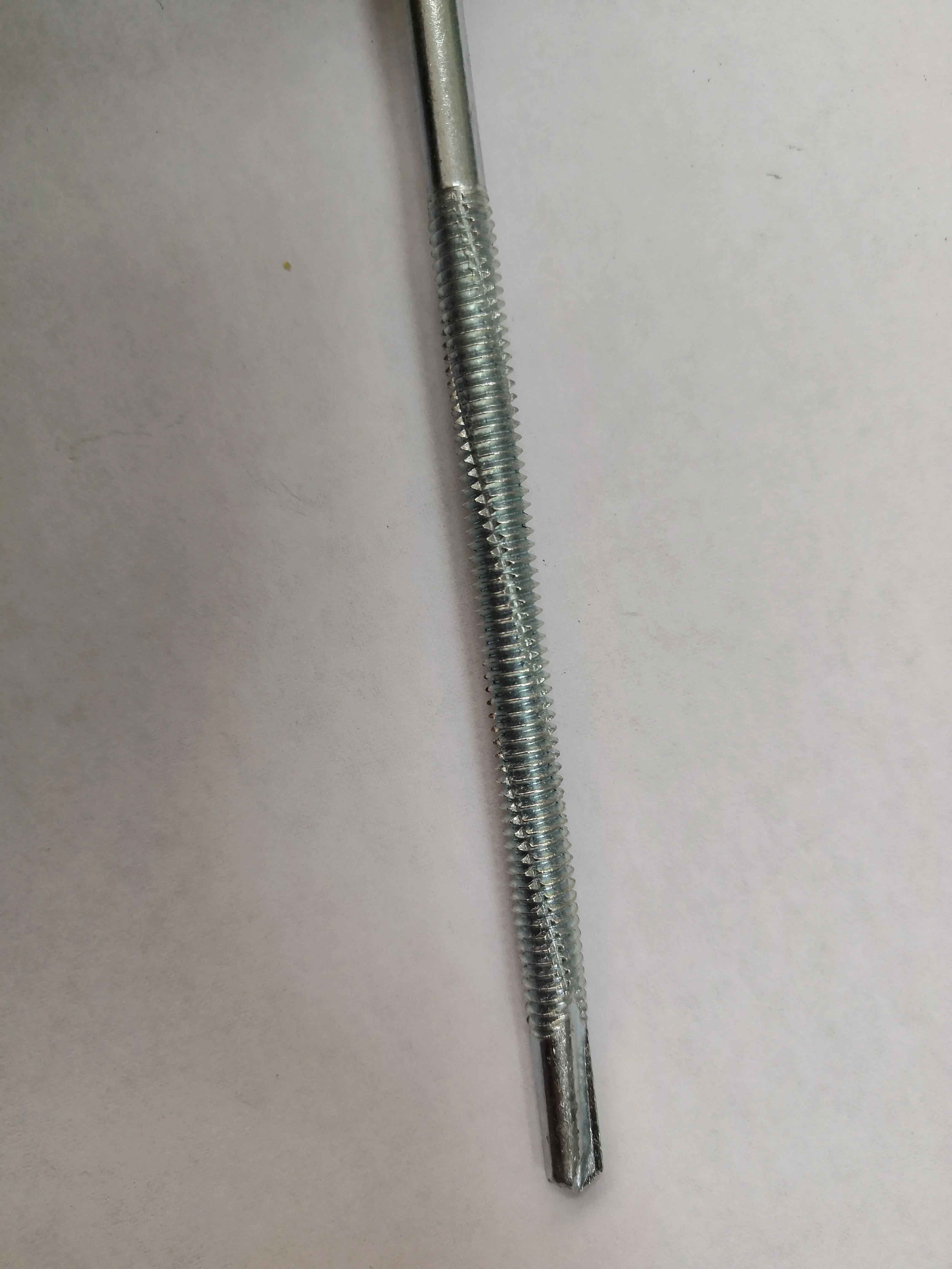 Double thread hex washer head self-drilling screw with EPDM washer, white zinc 6.3/5.5 factory price