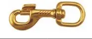 Solid Brass Oval Ring  bull snap Lobster Snap Clasp Hook