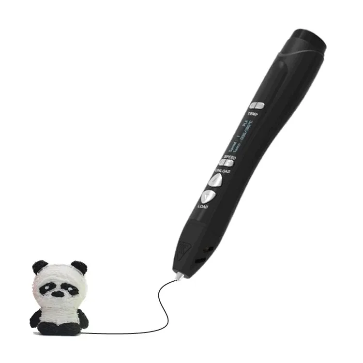 CE ROHS safe digital intelligent 3D printing pen with led display usb charging