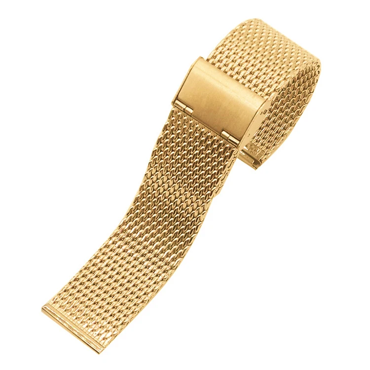 18 20 22 24mm 1.0mm thick mesh milanese stainless steel watch bands watch strap