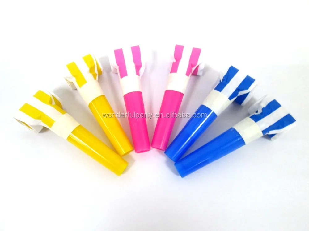 Wonderful Party Blowers Gift Birthday Blowouts Horns Whistles Musical Paper Noisemakers Glitter Fringe Metal Party Favors