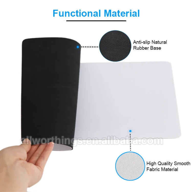 60*35cm Large blank white plain playmat mousepad sheet bulk mouse pad material