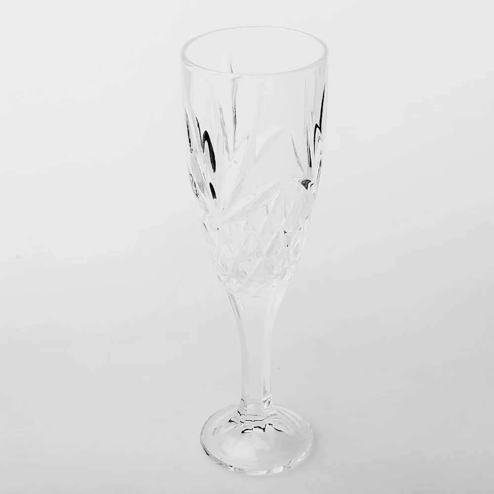 Dublin patterned champagne glass