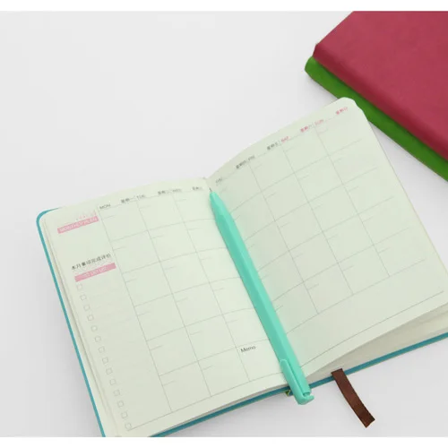 Professional Factory A5 PU leather diary 2023 day planner notebook