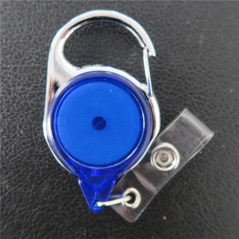 Retractable Carabiner Badge Reel With Metal Frame Badge Reel