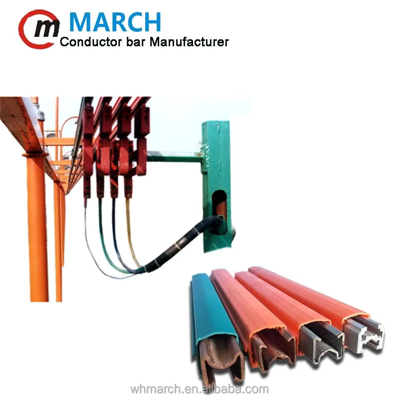 Insulated conductor rail current collector for crane with collector shoe