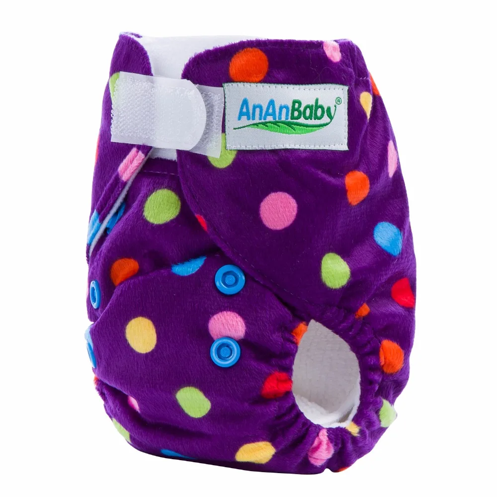 
Ananbaby Adjustable Cotton Cloth Nappies printed Cloth Diapers Newborn Baby Cloth Nappy 