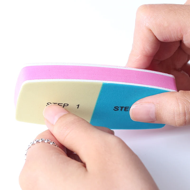 Wholesale custom color disposable sponge nail buffer