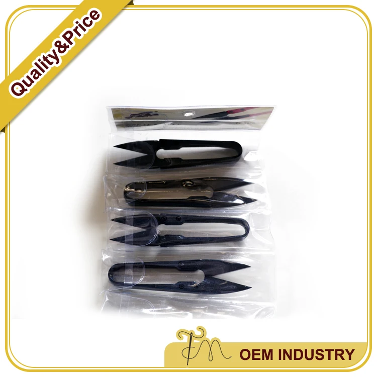 Black Garment Sewing Scissor Stainless Steel Cutter Thread Scissor Handle Tailor Scissor